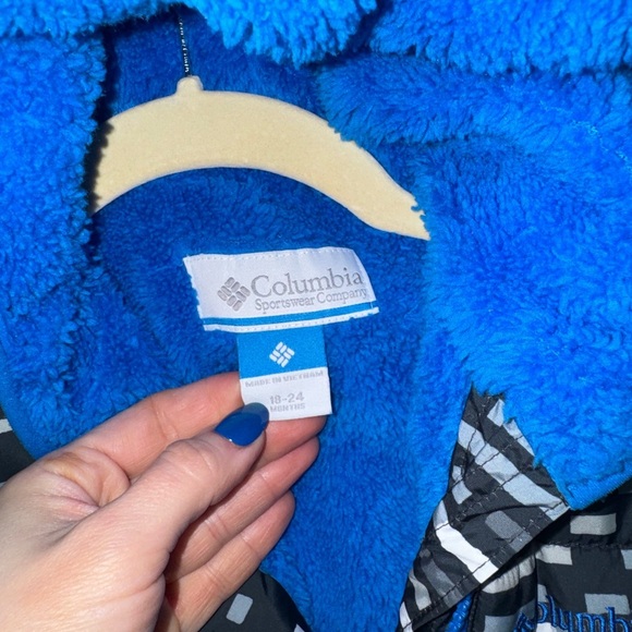 Columbia Frosty Freeze Bunting snowsuit toddler baby boy fleece mittens onesie - Picture 4 of 8